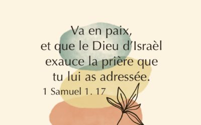 Dieu exauce ta prière.