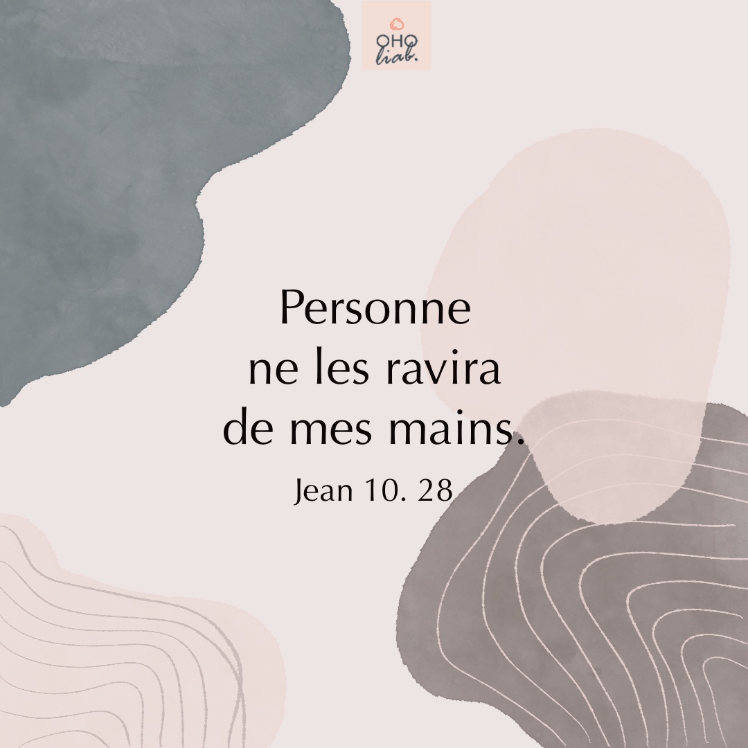 Personne ne les ravira de mes mains