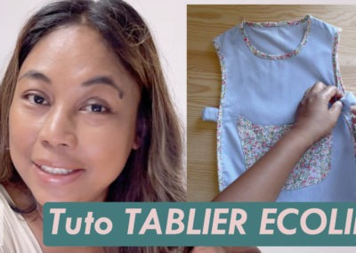 Tutoriel 8 – TABLIER ECOLIER